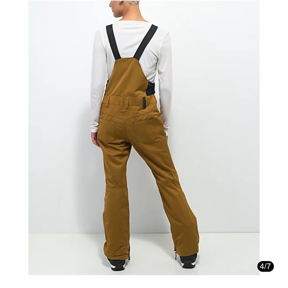Aperture Adventure Tobacco 10K Bib Snowboard Pants - Picture 2 of 6